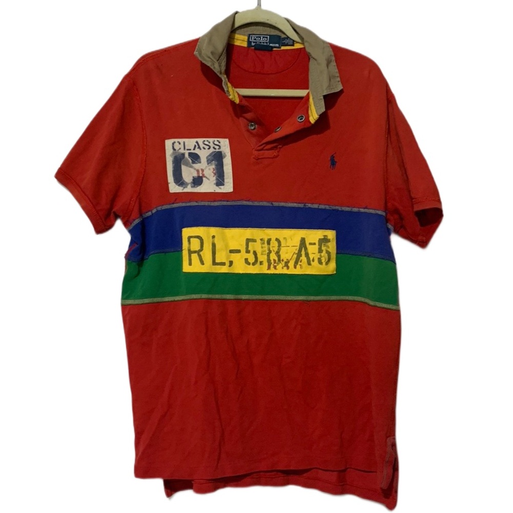 Polo by Ralph Lauren Red Multicolor Polo Shirt